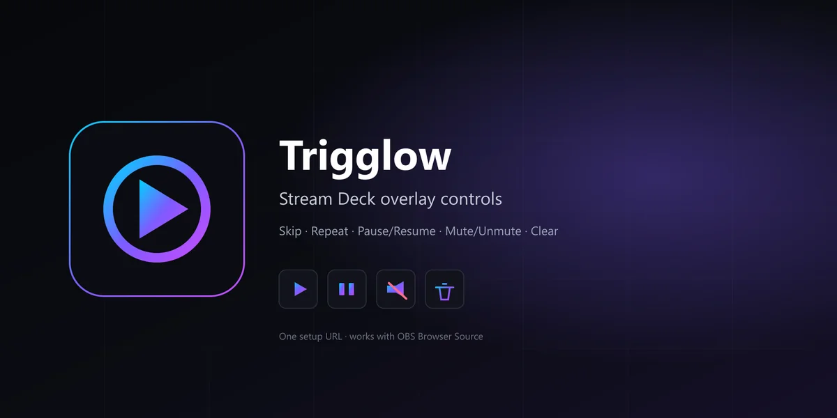 Trigglow Stream Deck plugin banner